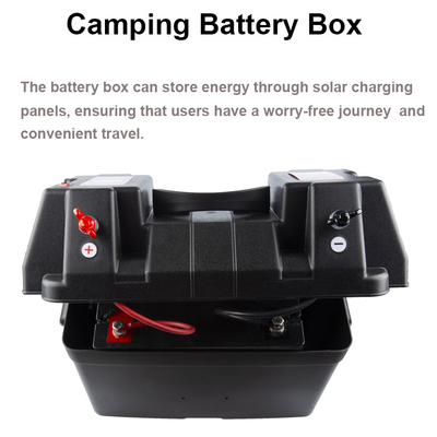 جعبه باتری PP Car Marine Boat Solar Charging Storage Outdoor Camping با چراغ LED