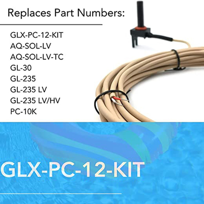 GLX-PC-12-KIT سنسور دمای استخر ترمیستور آب خورشیدی هوا با کابل 15 فوت