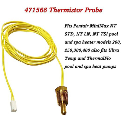 جایگزینی پروب ترمیستور پیچ 471566 با سیم زرد 10 کیلو اهم برای بخاری پمپ آبگرم استخر Pentair MiniMax