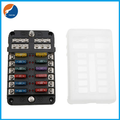 دارنده جعبه فیوز تیغه فیوز تیغه جعبه فیوز تیغه 12 ولت با نشانگر LED محافظت در برابر گرد و غبار